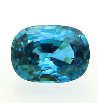 3499[ rare Stone ] blue zircon 11.87ct most . attractive gem 12 month. birthstone Ratanakiri Cambodia .. mineral exhibition pavilion free shipping 