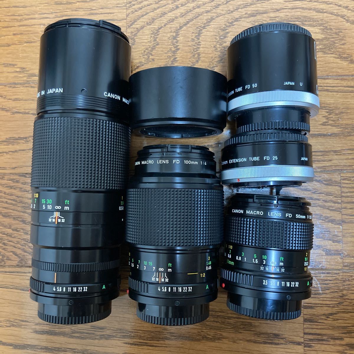 Canon New FD マクロレンズ 3本セット 50mm F3.5 100mm F4 200mm F4
