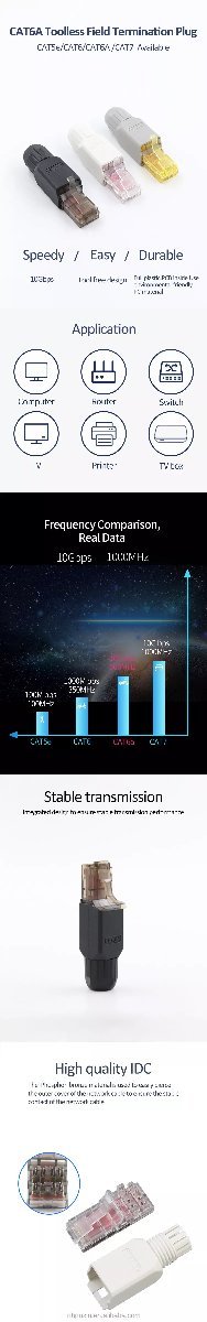 CAT.6A обжимной инструмент не необходимо UTP modular штекер mp6afp01