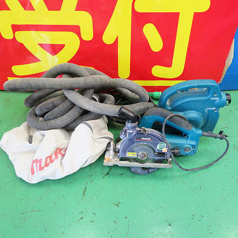 現状品】 MAKITA マキタ 5205FX 450 集塵丸ノコ 集じん機 セット