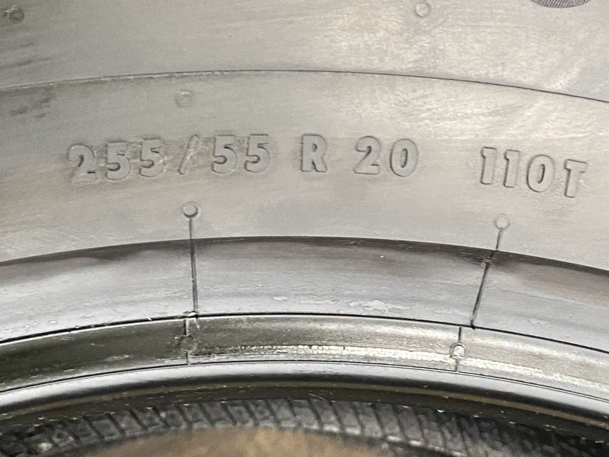  used tire studdless tires 2 pcs set 255/55R20 Continental Conti bai King Contact 6