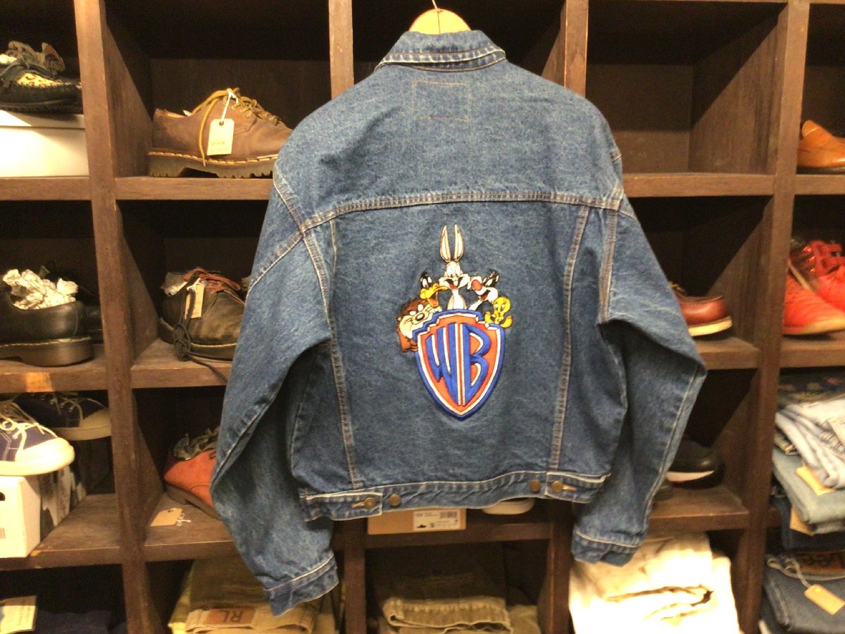 MADE IN USA? 90'S ACME CLOTHING WB LOONEY TUNES DENIM JACKET SIZE M アメリカ製 デニム ジャケット ルーニー テューンズ Gジャン