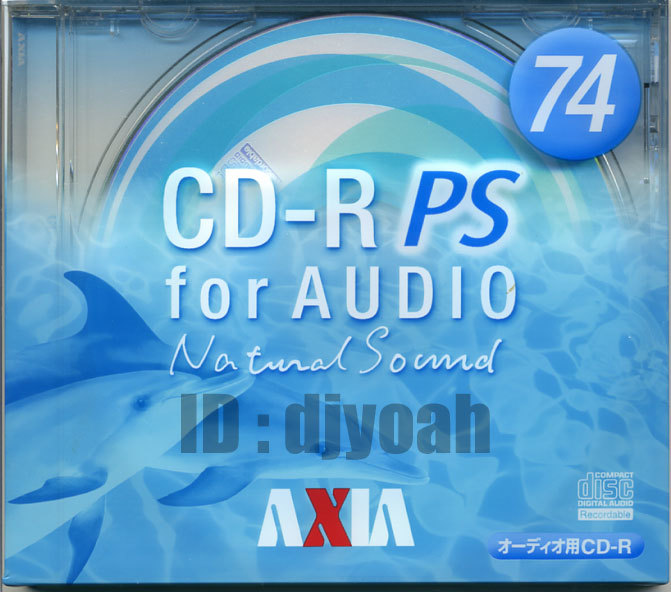 レア 国産 CD-R 2枚☆ 富士フイルム アクシア AXIA CD-R PS for Audio ( ACD-R PS74 N ) 音楽用 74分 2枚セット_画像2