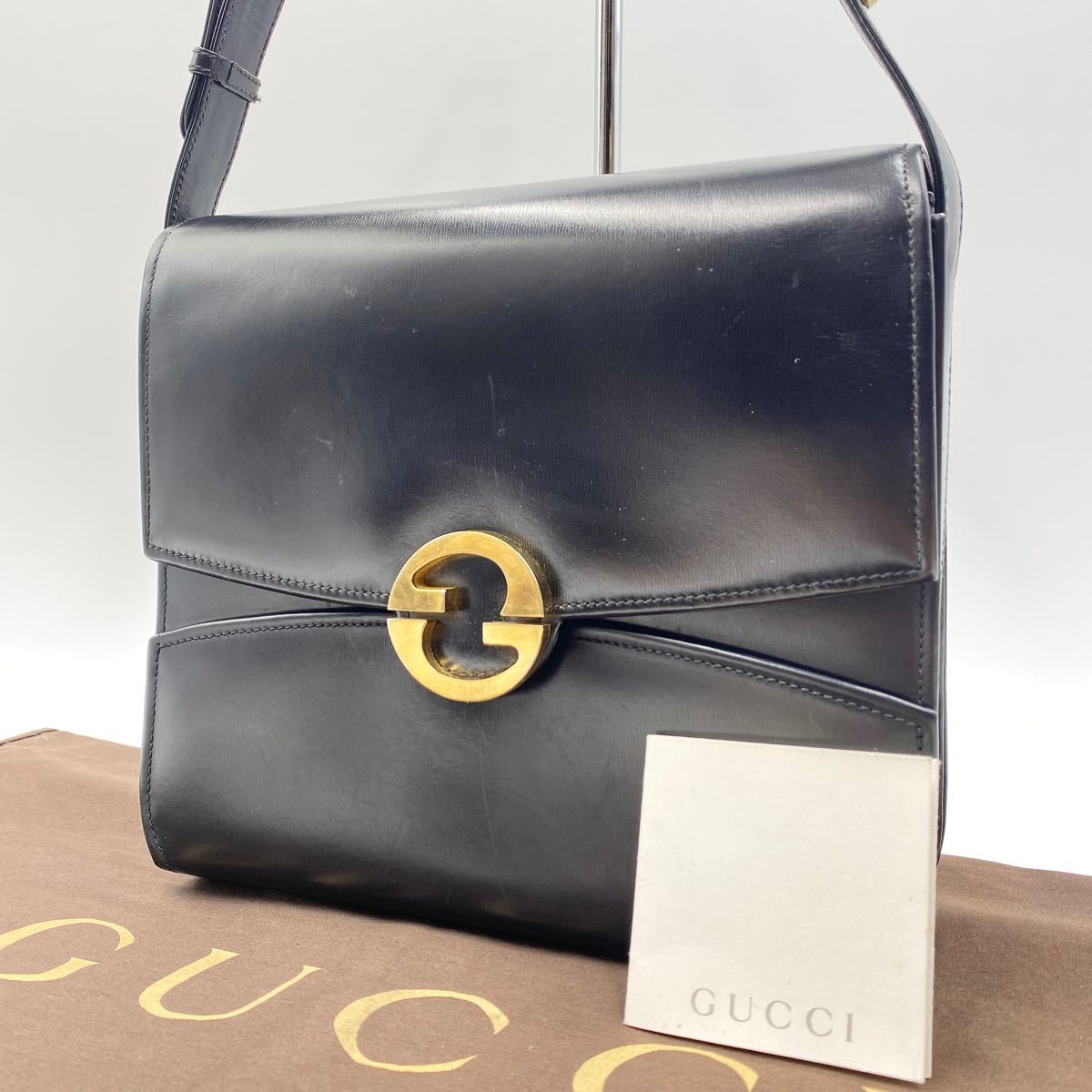 美品】OLD GUCCI オールドグッチ ワンショルダーバッグ ハンドバッグ