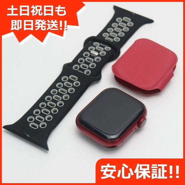 新品同様 Apple Watch Series7 41mm GPS レッド 本体 即日発送 土日祝