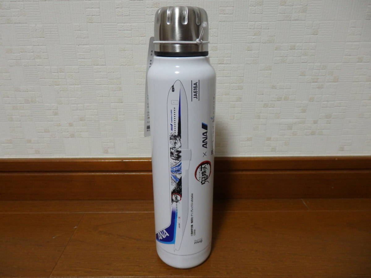 即決♪新品♪限定 ANA 全日空 コラボ 鬼滅の刃×ANA thermo mug アンブレラボトル JA616A 右側デザイン ステンレスマグボトル タンブラーの画像5