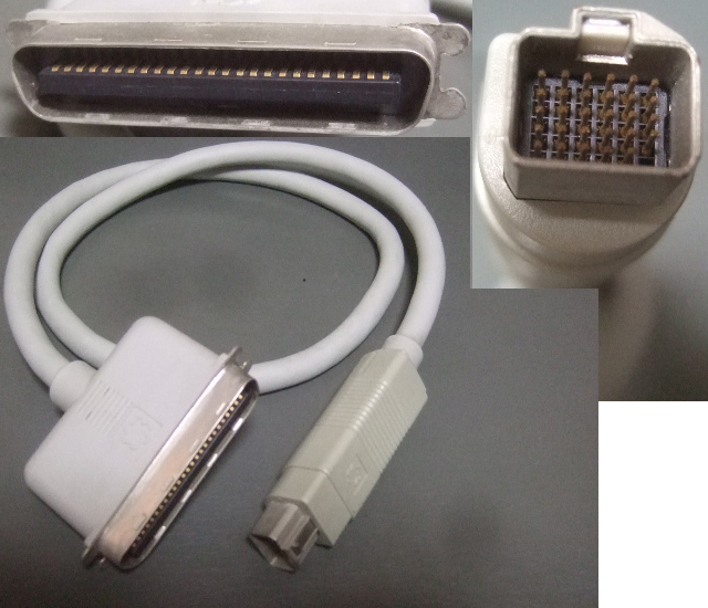 PowerBook for SCSI cable( full 50 pin, cable length :80cm).