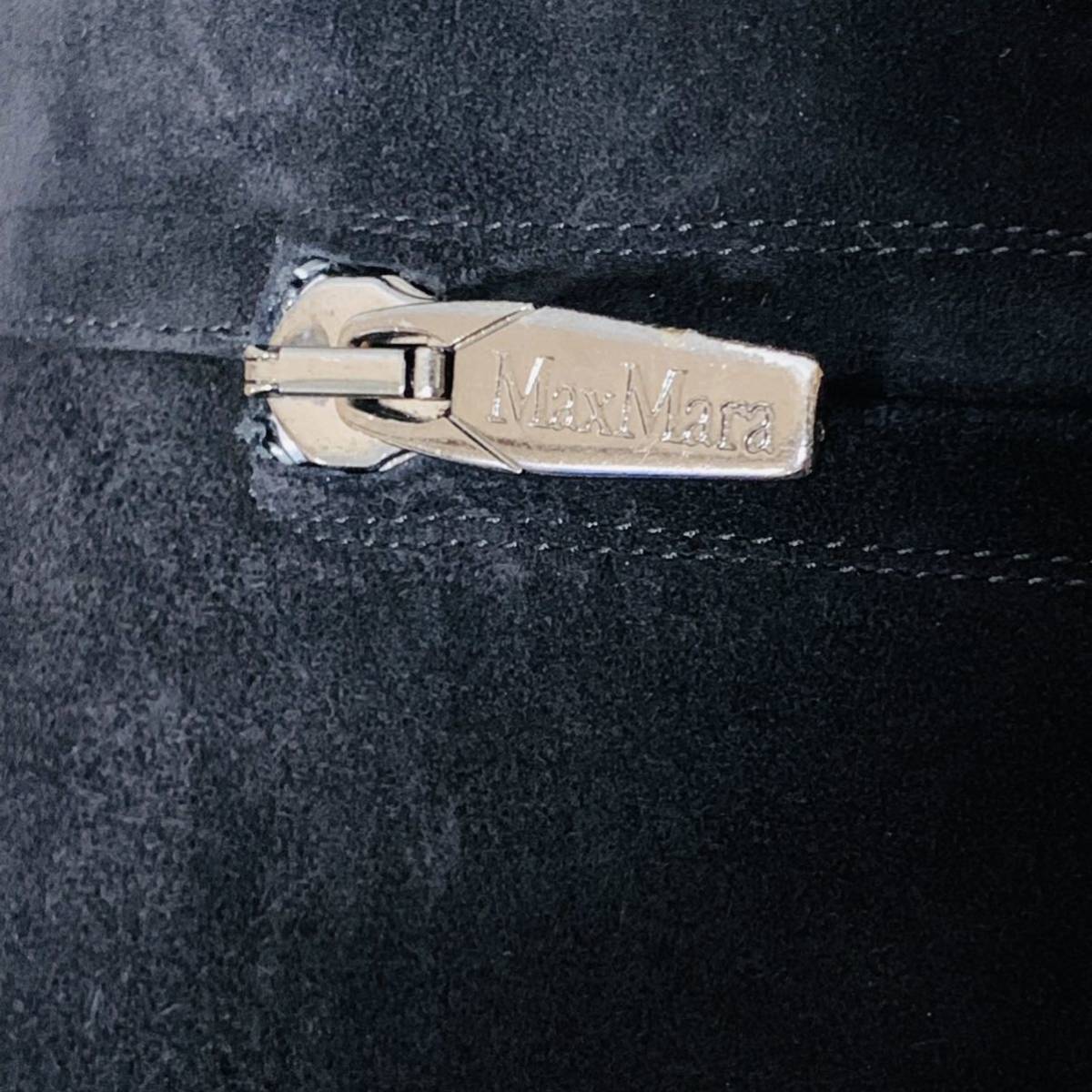 MaxMara スエード ピンヒール ロングブーツ ブラック 23cm 黒 マックス