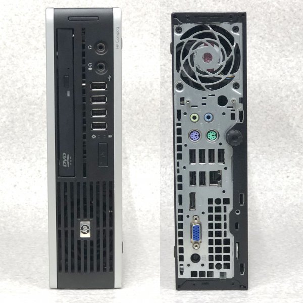 お宝アキバ/ジャンク動作品 HP Compaq 8000 Elite US Core2Duo E8400 /Win10Pro64Bit/メ4G/SSD180G/DVD/アダプター欠品/パネル割れ(大)4221の画像3