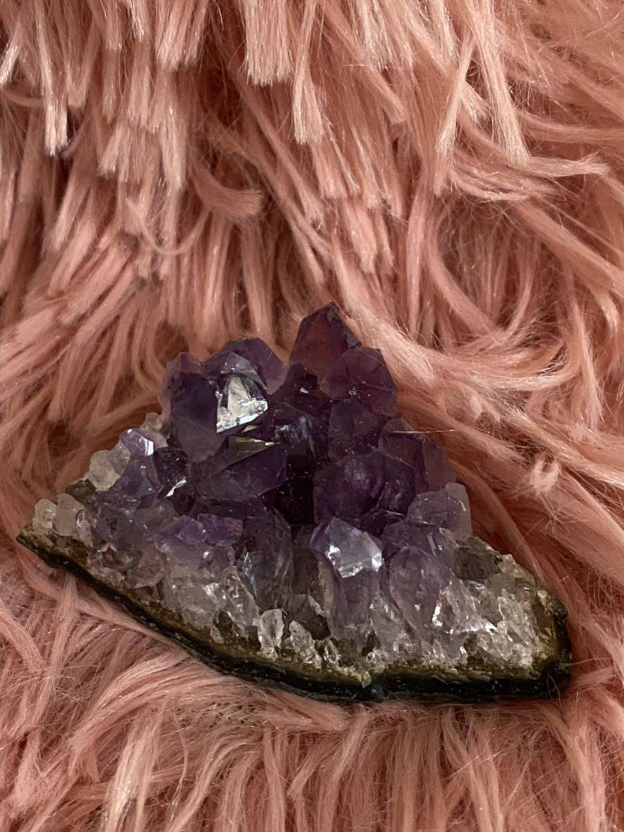 天然石アメジスト結晶クラスター 癒しインテリア 浄化 紫水晶 原石