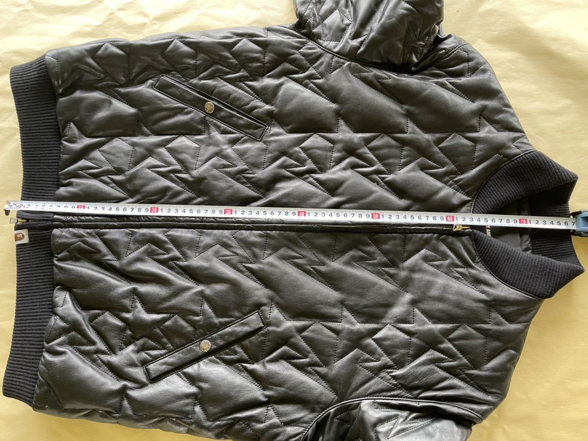 最大72%オフ! A BATHING APE キルティングレザーダウンジャケット