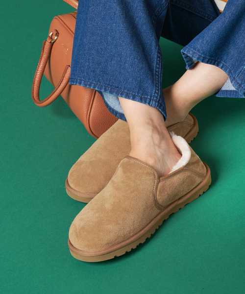 新品未使用【ugg/アグ】KENTON/ケントン 24cm ブラウン ボアスリッポン