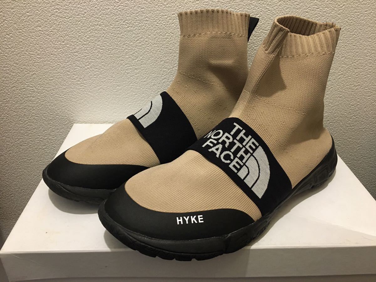 HYKE × THE NORTH FACE Tec Knit Sneaker スニーカー NF5194HY 黒 ベージュ US9 靴 ソック メンズ ブーツ