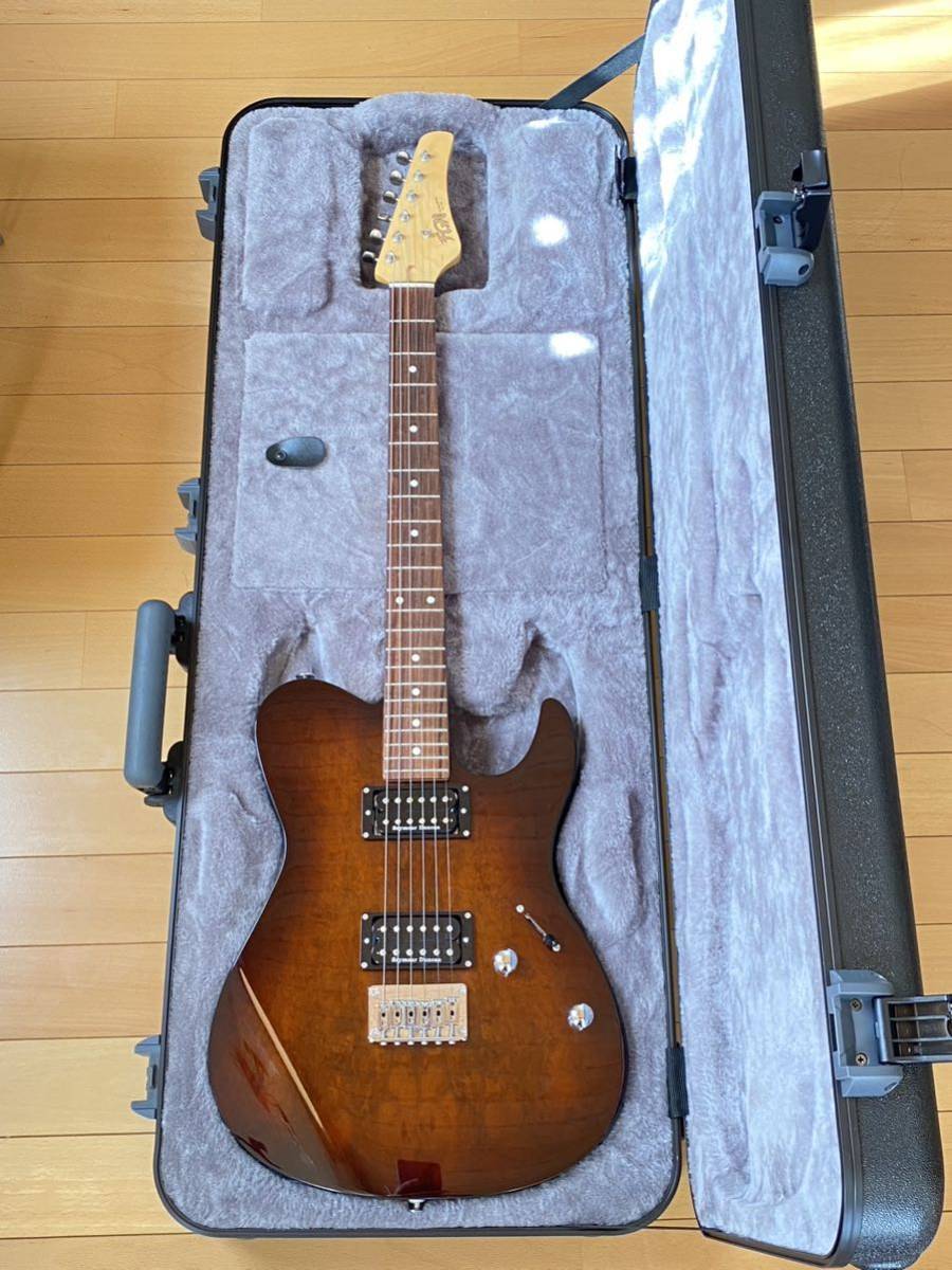 美品 フジゲン FUJIGEN J-Standard Iliad JIL2-EW1-G-IBS/01 Imbuia Brown Sunburst  日本製 Seymour duncan SH-2 TB-4 Made in JAPAN