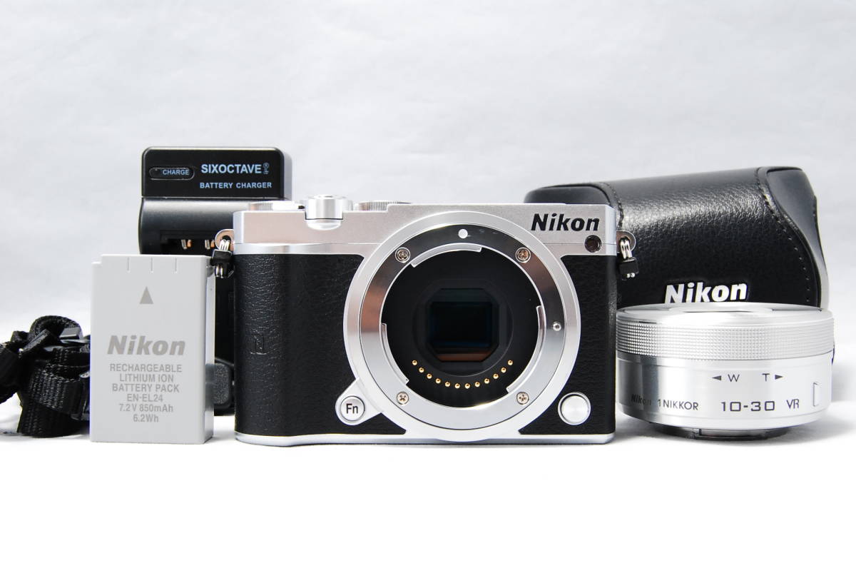 ニコン Nikon 1 J5 標準パワーズームレンズキット シルバー ミラーレス