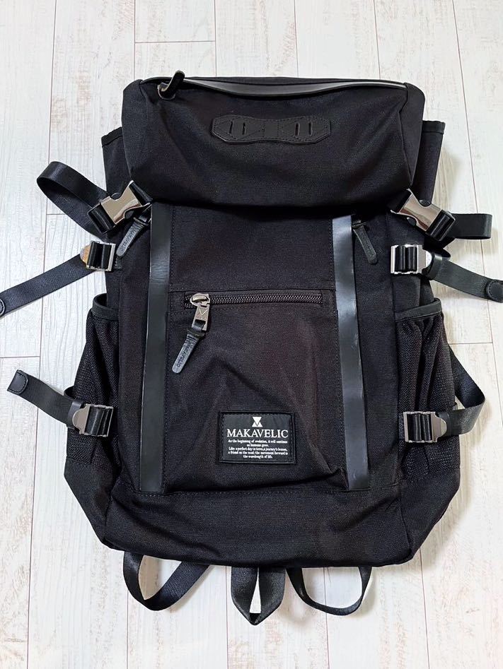 再入荷】 BACKPACK LINE DOUBLE マキャベリック [MAKAVELIC BLACK