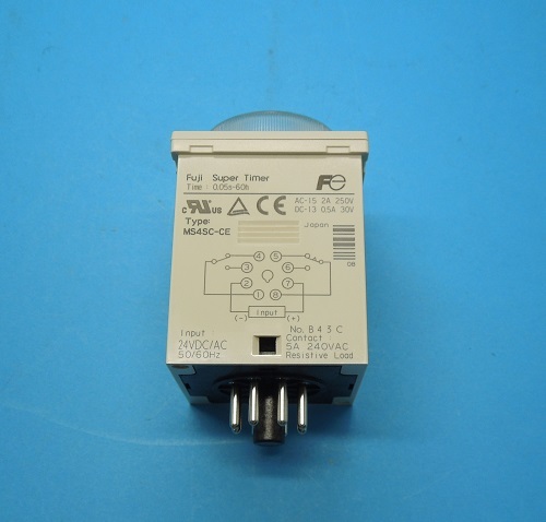 MS4SC‐CE 24VDC/AC50/60Hz　スーパータイマ　富士電機　ランクS中古品_画像3