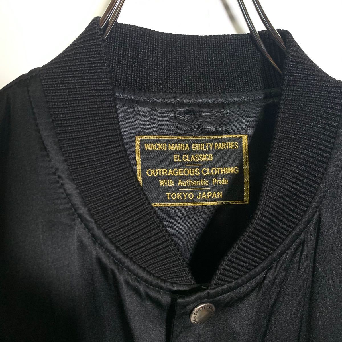 WACKO MARIA ワコマリア スカジャン ベトジャン 刺繍 BLACK c326 WACKO MARIA ワコマリア スカジャン ベトジャン 刺繍 BLACK c326