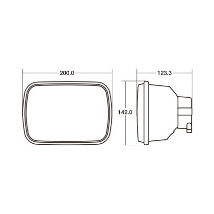 RX-7 FC3S スタンレー 角型ヘッドライト クリア 左右セット（2ヶセット） FH-05_画像3