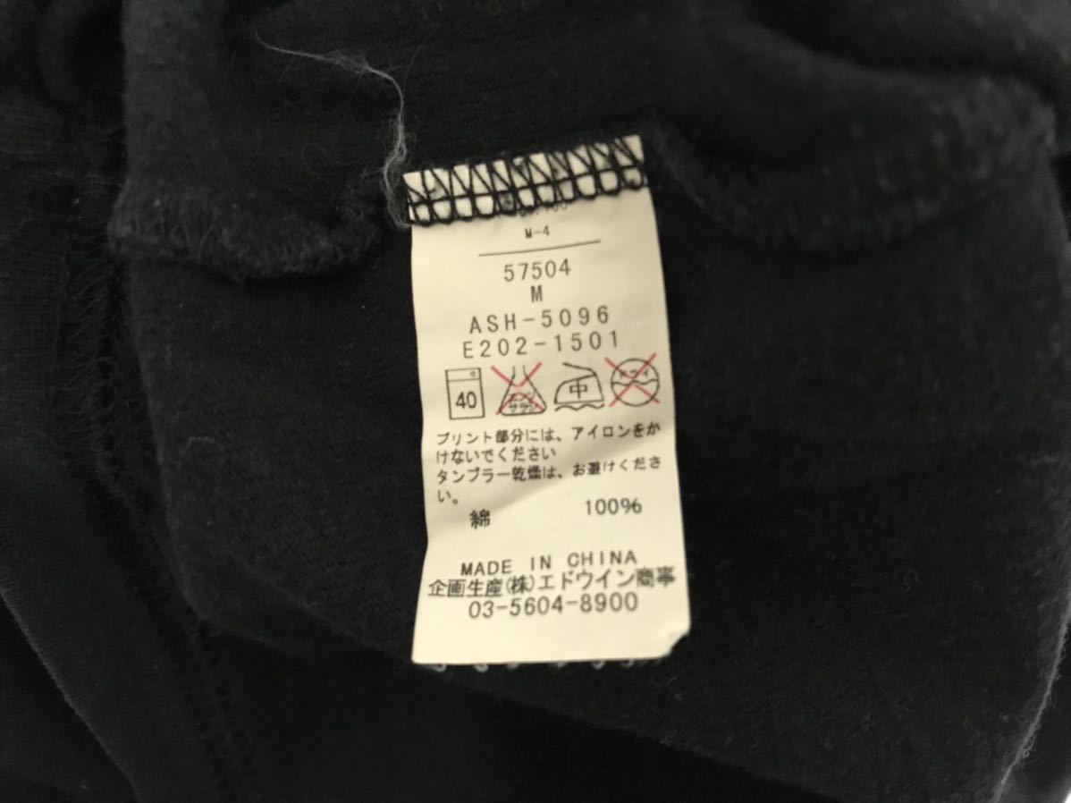 本物ショットSchott N.Y.Cコットンロゴプリント半袖Tシャツメンズサーフアメカジミリタリーストリートサーフ黒ブラックMバイカー_画像5