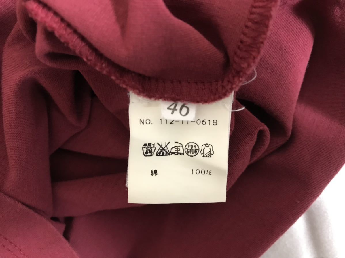 本物ロベルトコリーナROBERTOCOLLINAシップスコットン半袖Tシャツメンズアメカジサーフミリタリー赤レッド46Mイタリア製