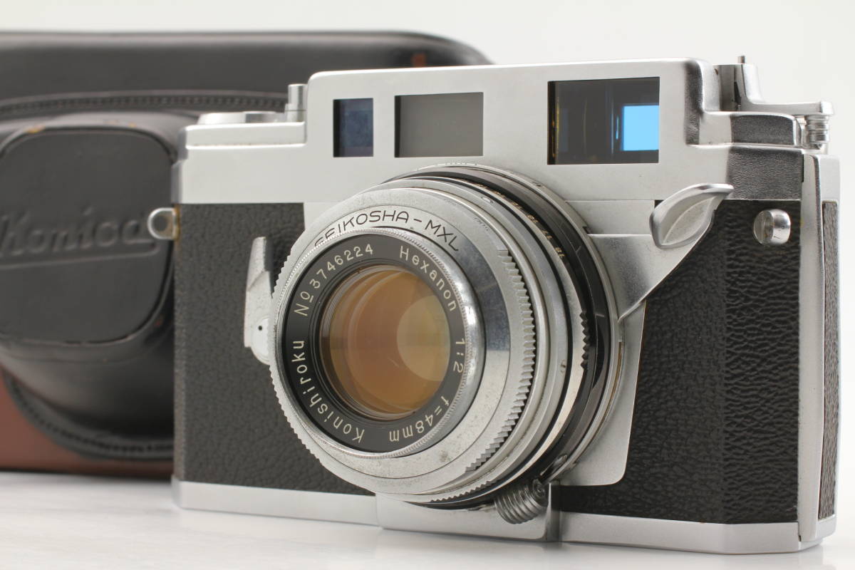 【良品】KONICA III A Rangefinder camera Hexanon 48mm f2 コニカ レンジファインダー 680@zhの画像1