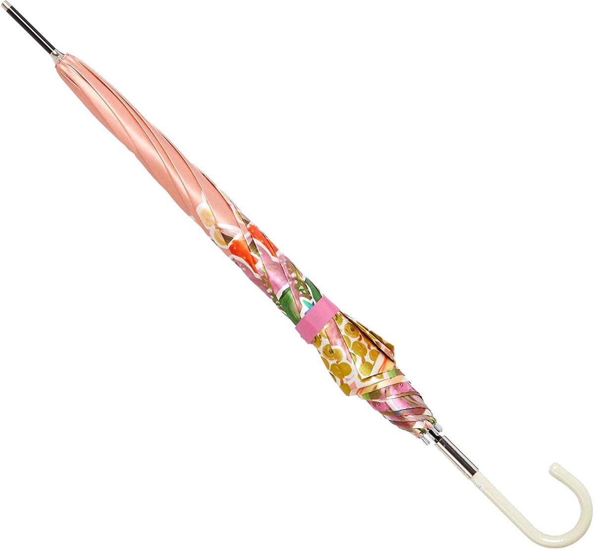 オーロラ CIRCLELINE 雨傘 長傘 11001 ライトオレンジ 日本製 レディース 女性 おしゃれ かわいい 同梱不可_画像3