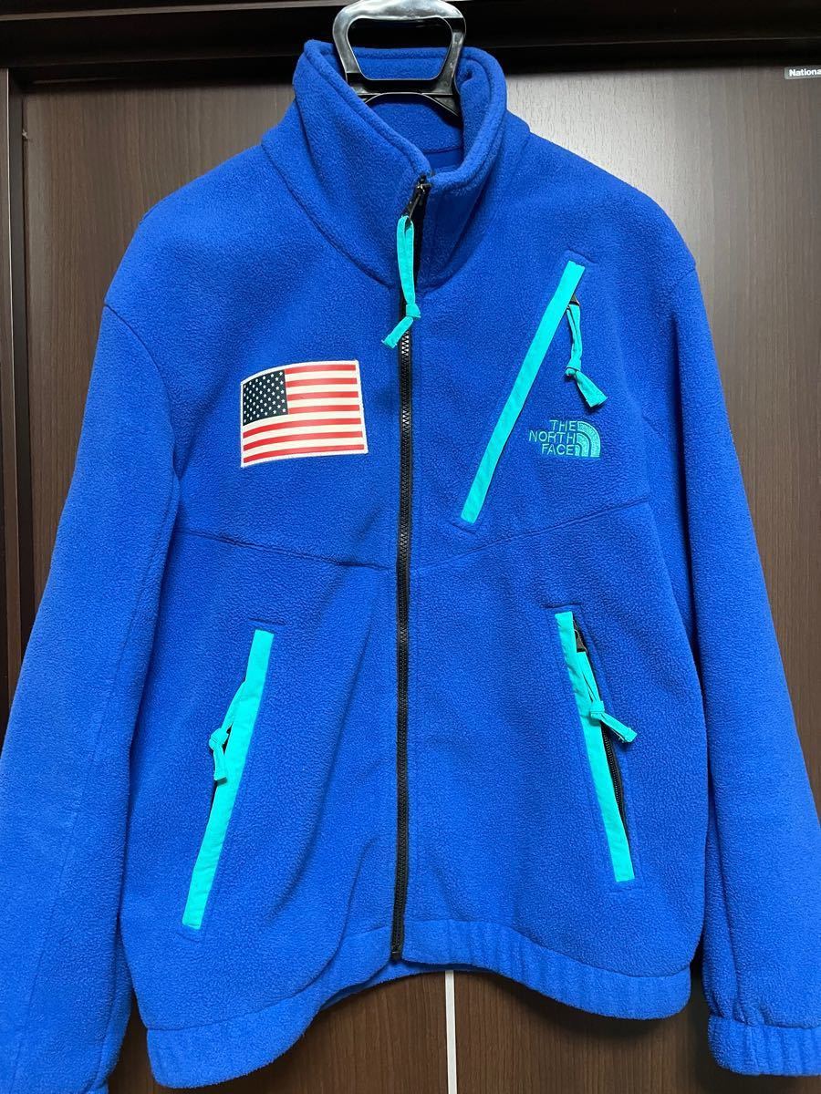 正規品販売! シュプリーム ノースフェイス 17ss フリース ブルー 青
