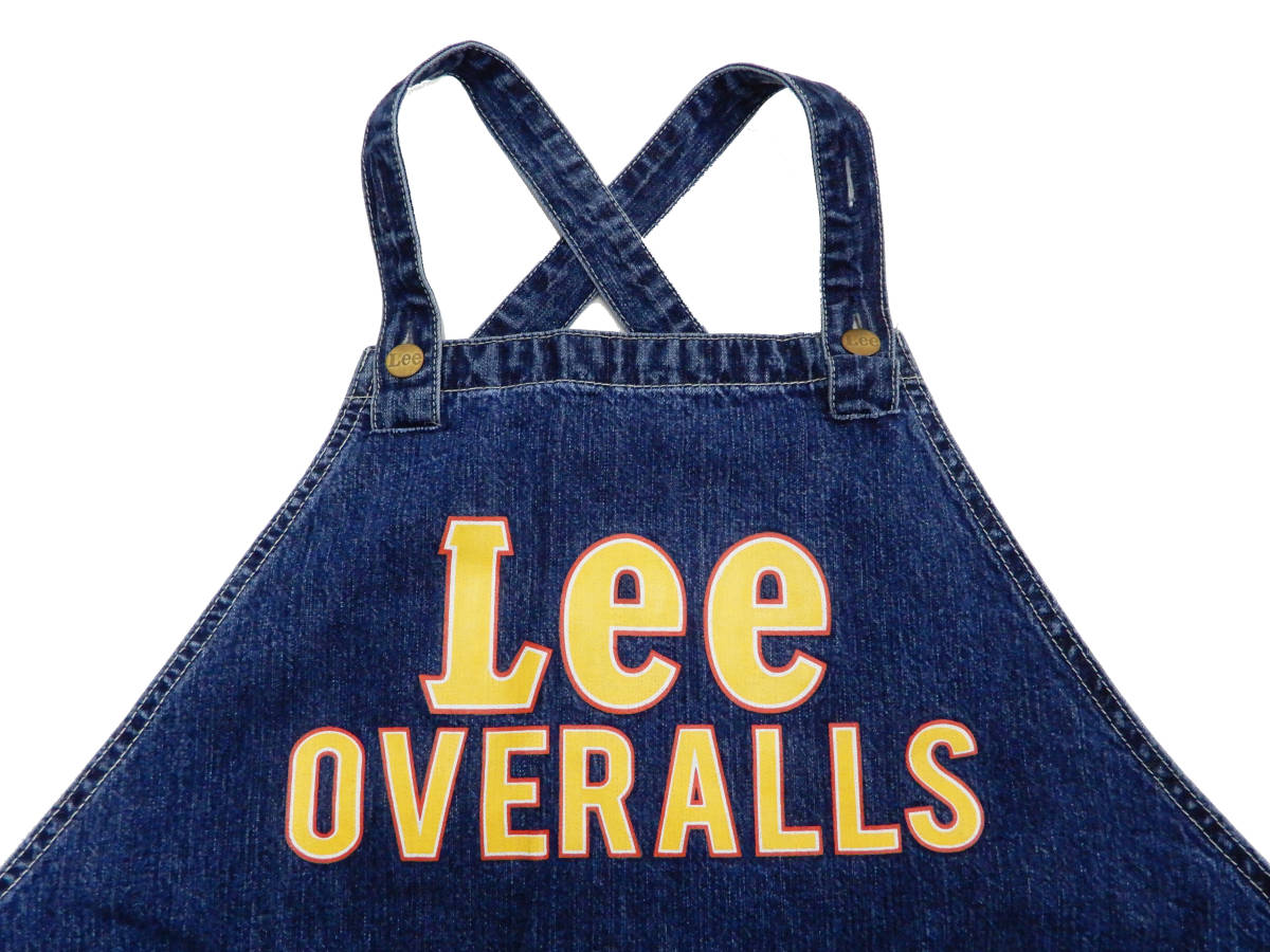 Lee エプロン LA0551 胸当てエプロン リー 男女兼用 LA0551-46 ユーズド加工インディゴデニム 新品_画像4