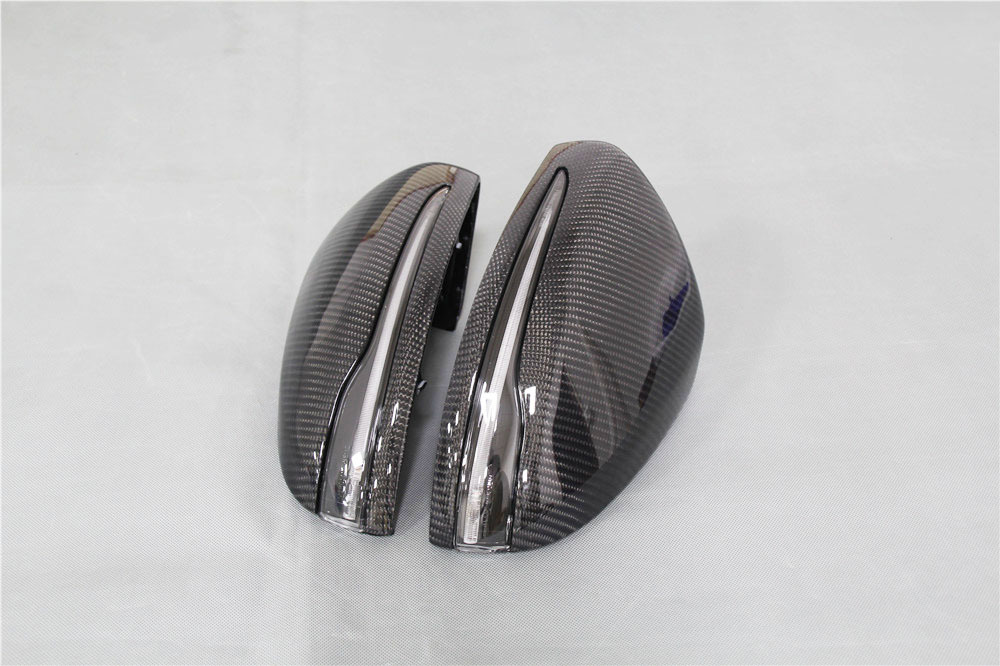 BENZ carbon made Benz W205 W222 W213 X205 C S GLC E exchange type mirror cover left steering wheel free shipping 