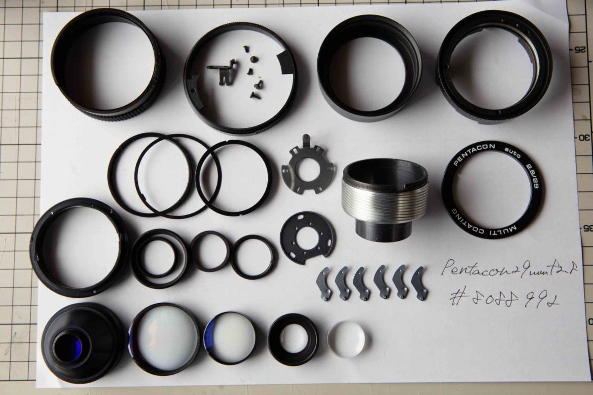 どうぞよろ 【極美品/整備品/テスト画像有】PENTACON AUTO MC 29mm f2 ファッションなデザイン Allen マザーオブパール 4本 Darwin【白蝶貝】ミニサーバーセット & その他