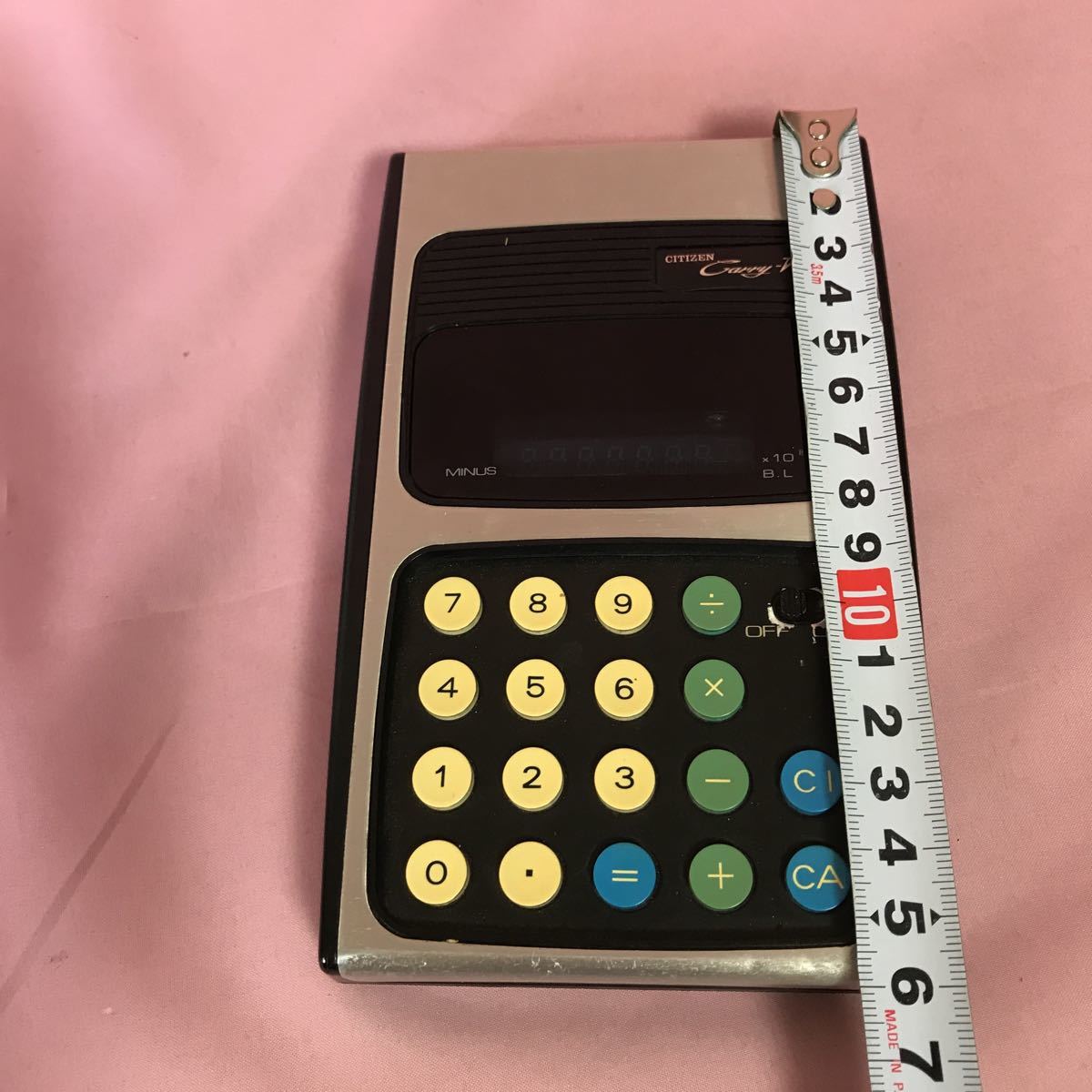 Z-060 CITIZEN Carry-Ⅴ BUSINESS MACHINES Citizen calculator battery because of electrification / operation verification ending UM-3×4 AC adaptor less case ( storage is not possible )