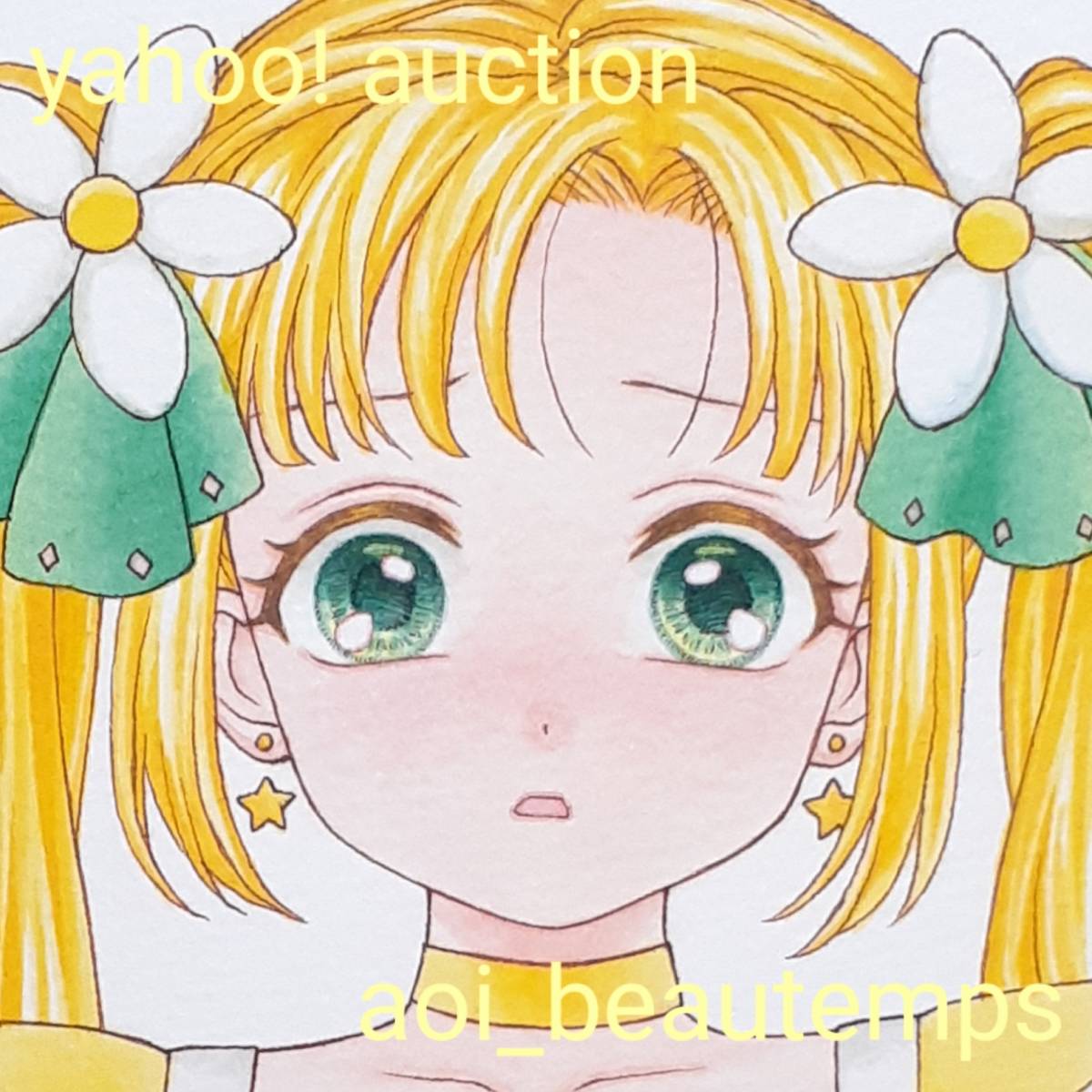 ヤフオク! ◇手描きイラスト「Truth, or Lie?」(仮題) ... オリジナルイラスト 手描き 魔法少女 サブカル