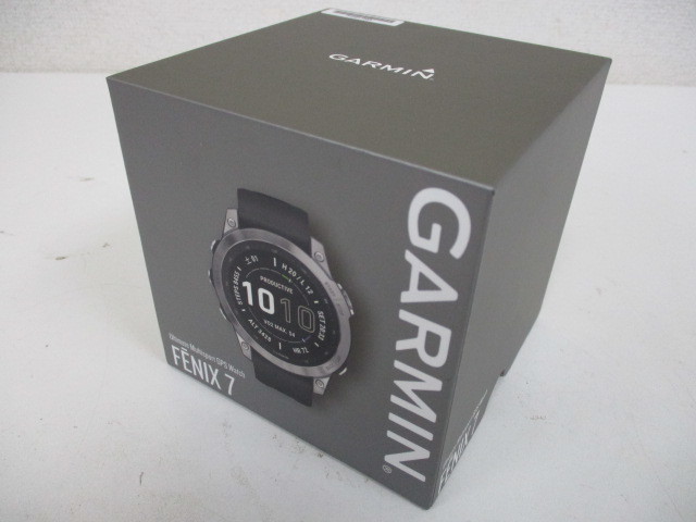 Garmin Garmin FENIX7 multi sport GPS smart watch unused storage goods super-discount 1 jpy start 