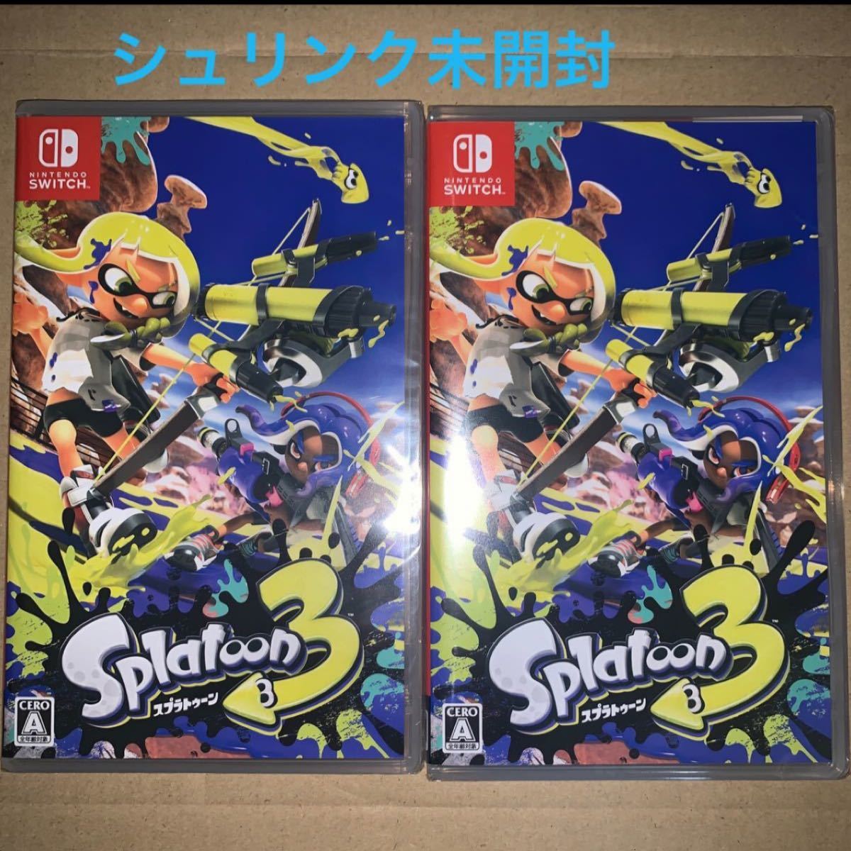 2個セット ニンテンドースイッチ Switch スプラトゥーン3 Splatoon3 未