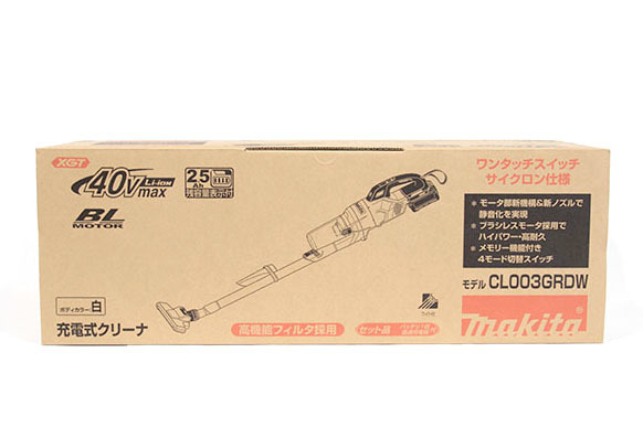 安いNEW マキタ CL003GRDW(白) 充電式クリーナー(掃除機)(サイクロン