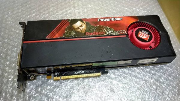 Z10 POWER COLOR HD5870 1GB ATI Radeon HDMI DVI グラフィックボード PCI-Express_画像2