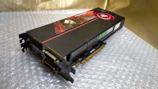 Z10 POWER COLOR HD5870 1GB ATI Radeon HDMI DVI グラフィックボード PCI-Express_画像1