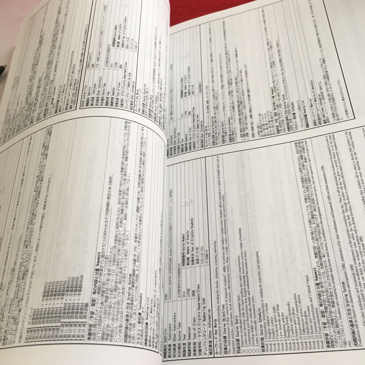 Z10-121 総合教育部シラバス（第2学期全学教育科目）平成26年度 北海道大学 発行日不明 1年次第2学期 全学教育科目一覧 セミナー など_画像5