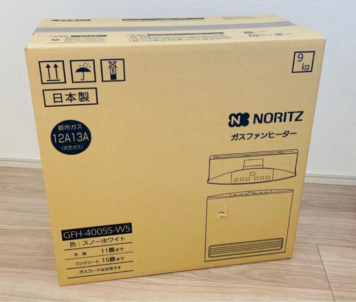 華麗 都市ガス用 ファンヒーター ノーリツ GFH-4005S 新品未開封 木造