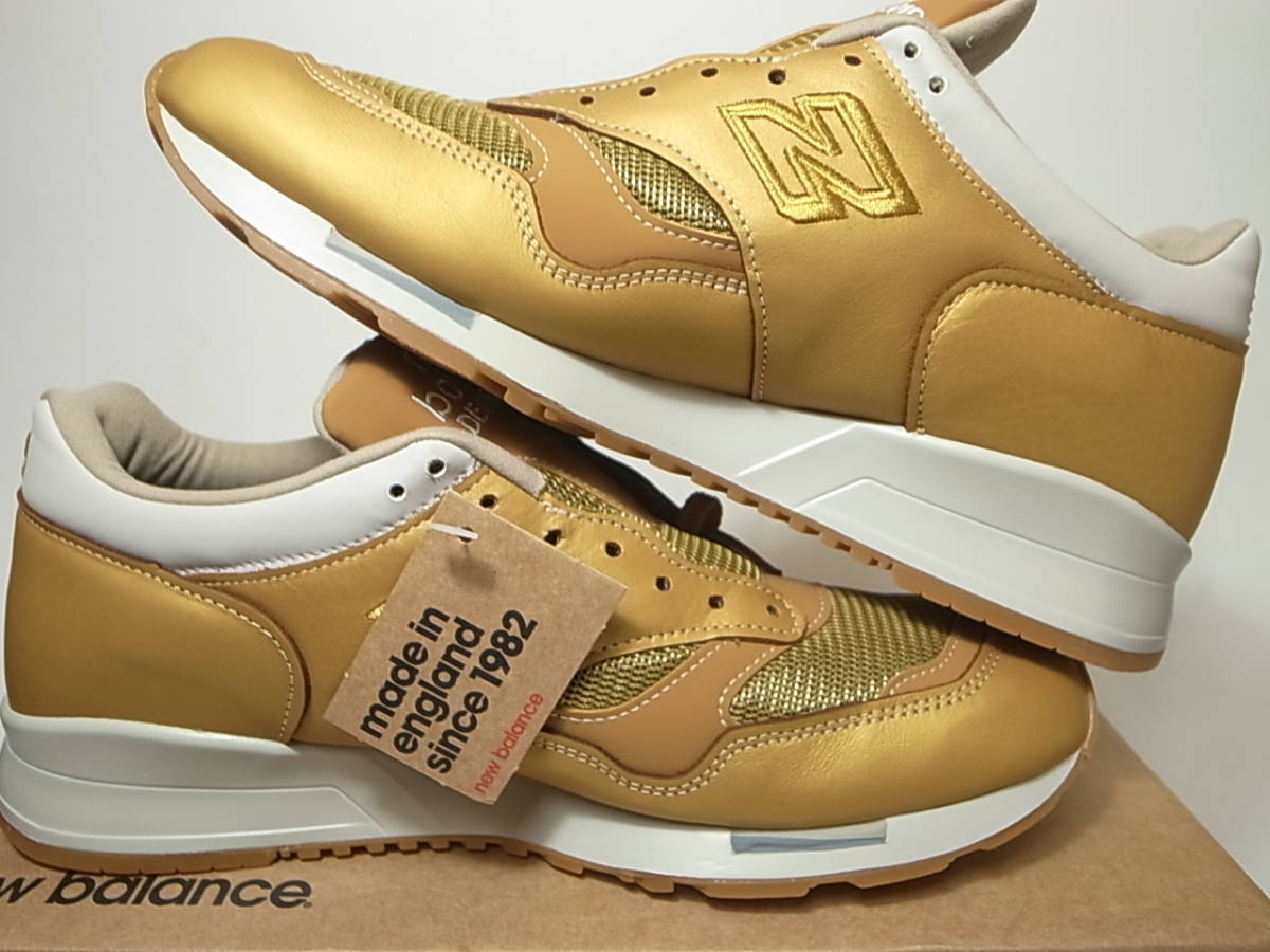 【送料無料 即決】日本未発売 NEW BALANCE UK製 M1500MET 28cm US10 新品 メタリックゴールド金 METALLIC GOLD MADE IN ENGLANDイギリス製_画像6