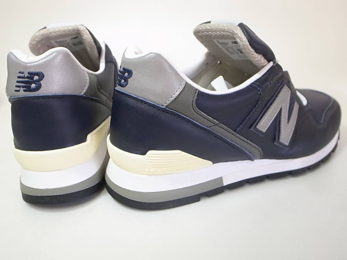 [ free shipping prompt decision ]NEW BALANCE USA made M996NCB 24.5cm US6.5 new goods reissue navy navy blue full gray n all leather model NAVY American made America made 