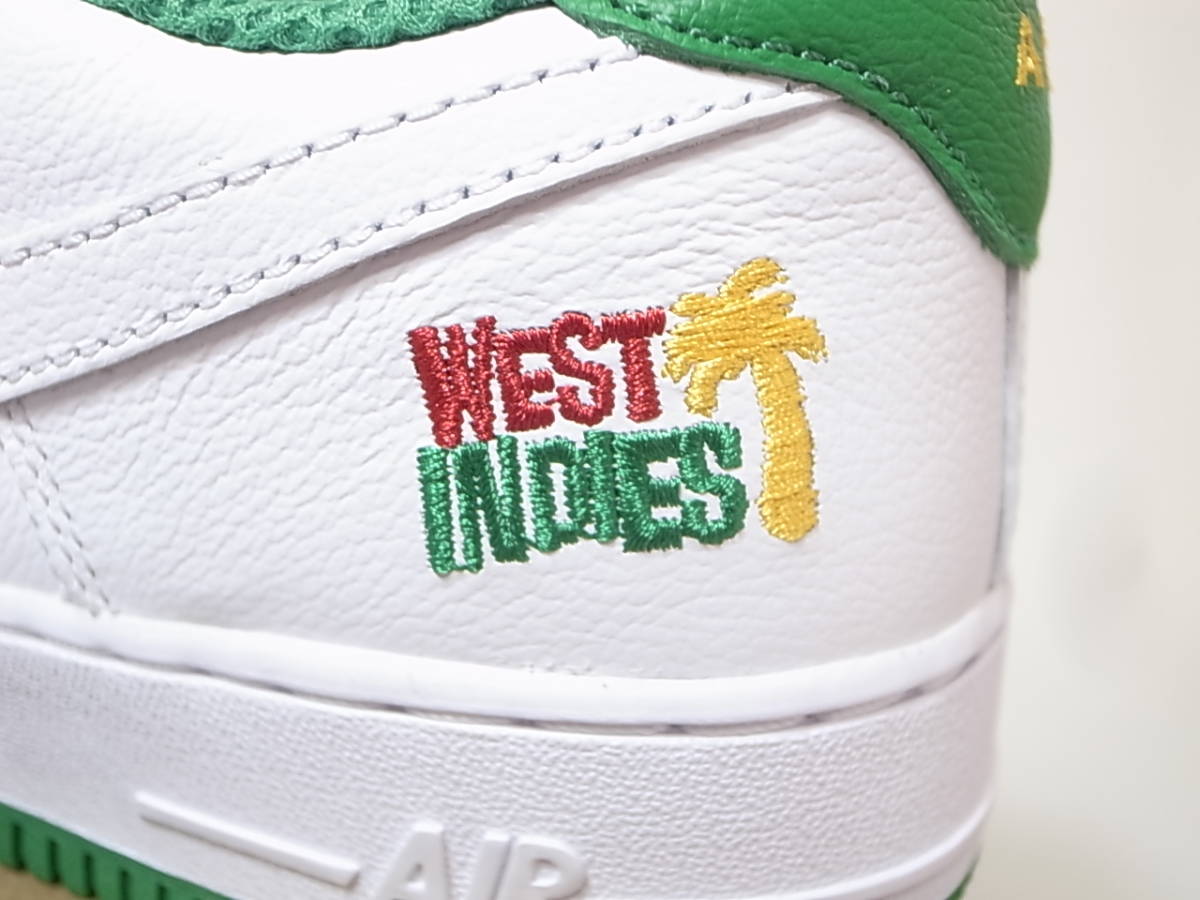 【送料無料 即決】NIKE AIR FORCE 1 LOW RETRO QS WEST INDIES 29cm US11新品ウエストインディーズ復刻エアフォース1限定DX1156-100 白x緑