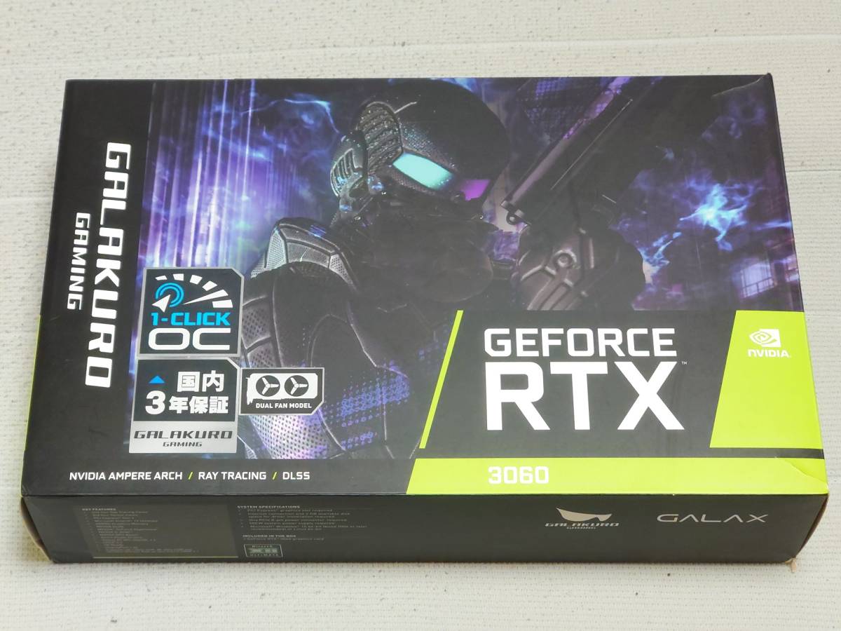 新品 玄人志向 NVIDIA GeForce RTX3060搭載 GG-RTX3060-E12GB/OC/DF