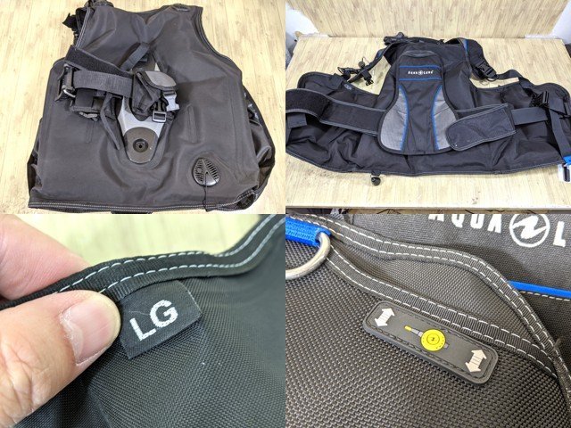 10yt270】スキューバダイビング用品 BCジャケット AQUA LUNG アクア