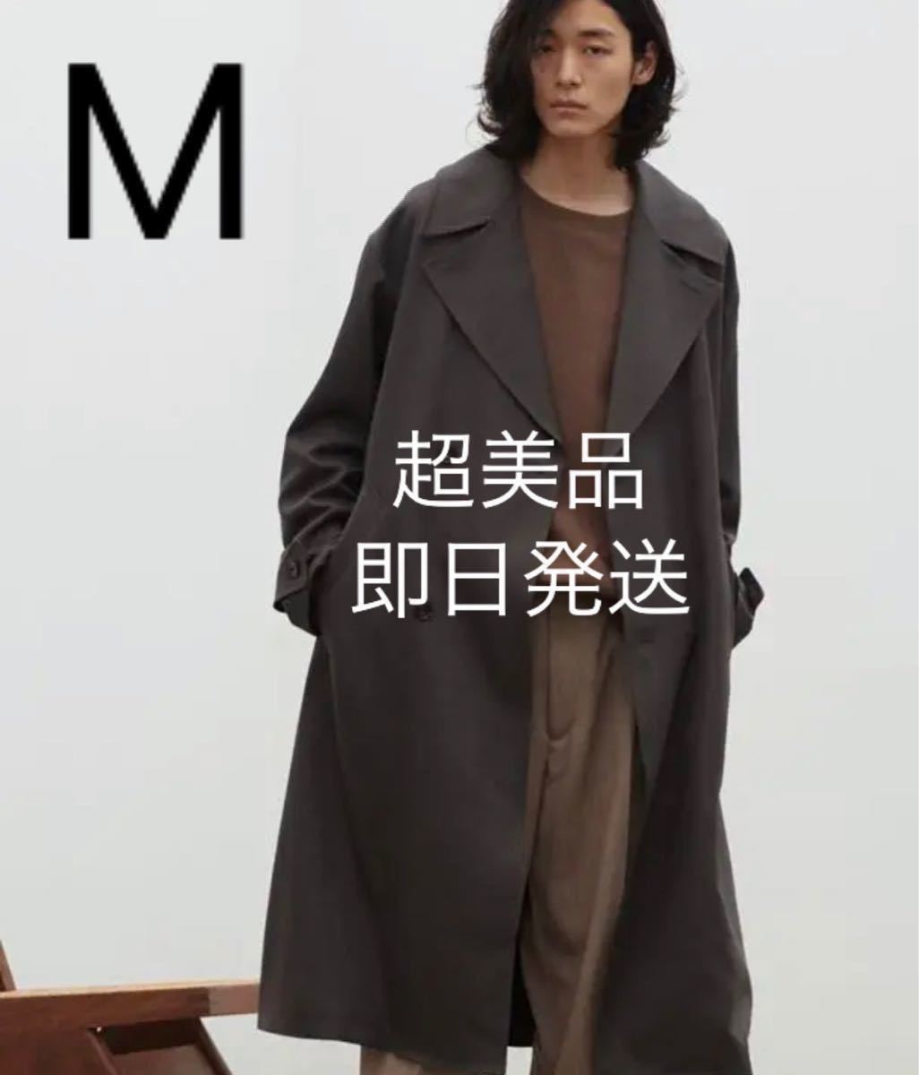【最安値】WYM LIDNM MINIMAL WIDE TRENCH COAT チャコールグレー