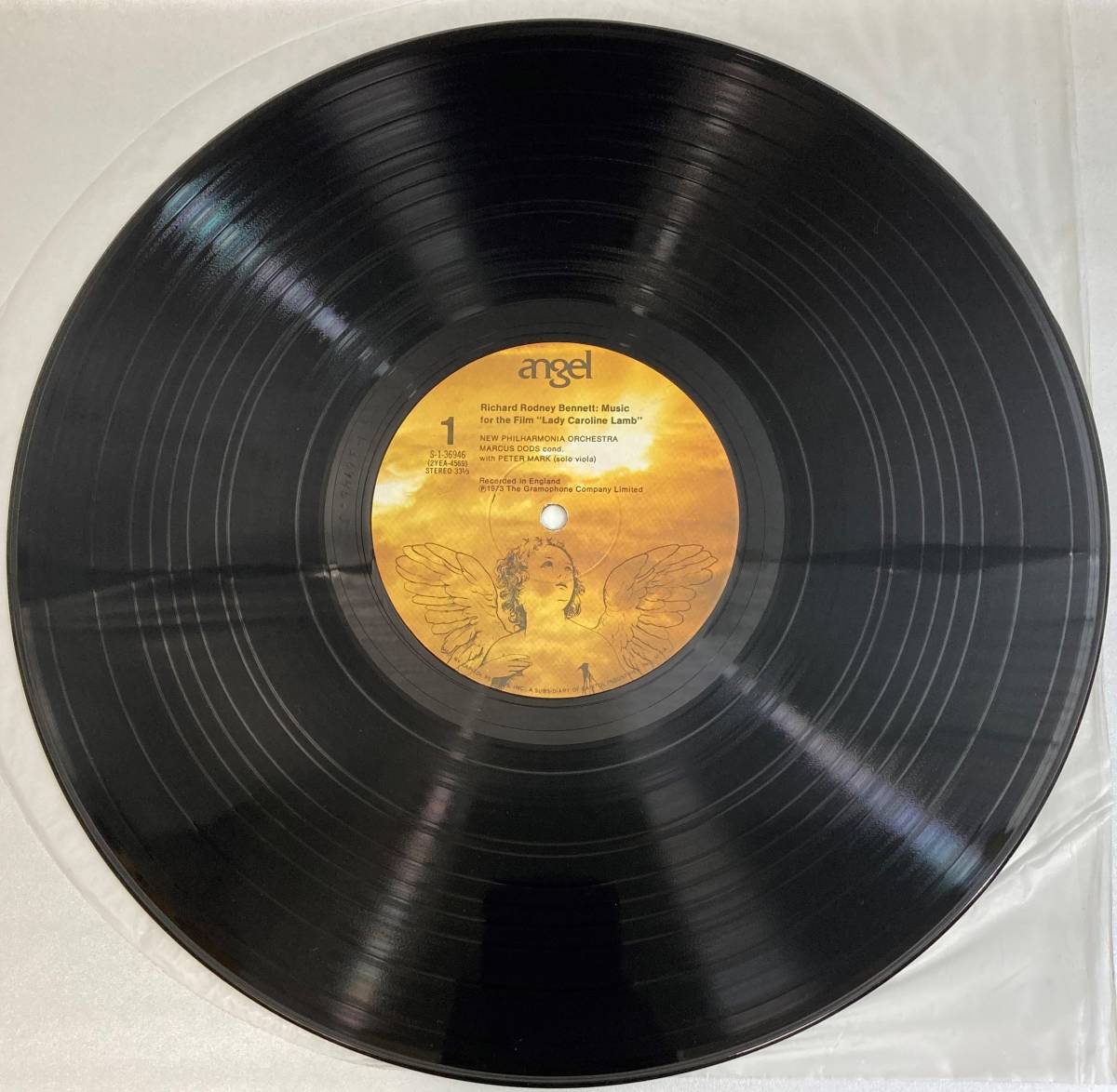 レディ・カロライン (1972) リチャード・ロドニー・ベネット 米盤LP Angel S-36946 Cutout_画像3