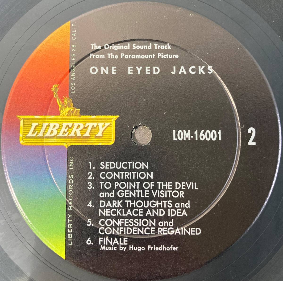 片目のジャック (1960) ヒューゴ・フリードホファー 米盤LP LOM 16001_画像6