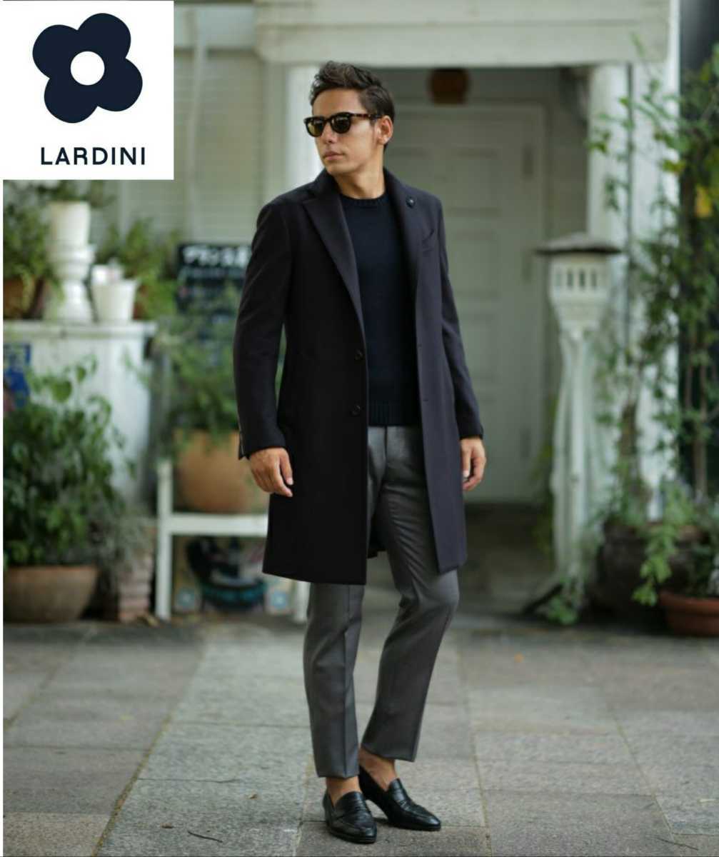 ヤフオク! - 極上品 LARDINI ラルディーニチェスターコート ネイ...