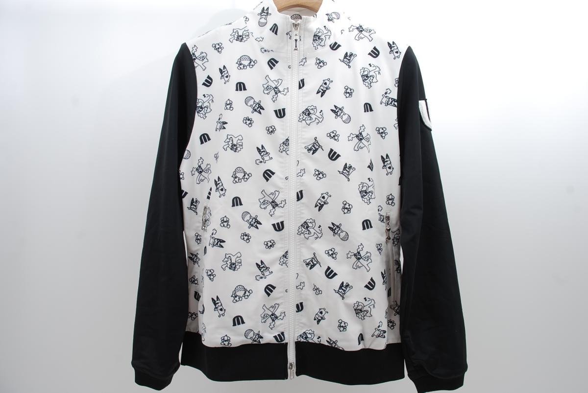 値頃 coco★MU SPORTS★ストレッチ♪長袖ダブルジップアウター★白×黒/総柄★42(L)★USED※レターパックプラス発送可★56651 ジャンパー、ジャケット 値頃 coco★MU SPORTS★ストレッチ♪長袖ダブルジップアウター★白×黒/総柄★42(L)★USED※レターパックプラス発送可★56651 ジャンパー、ジャケット